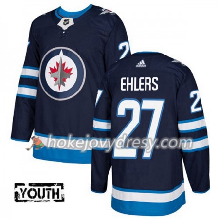 Dětské Hokejový Dres Winnipeg Jets Nikolaj Ehlers 27 Adidas 2017-2018 Modrá Authentic
